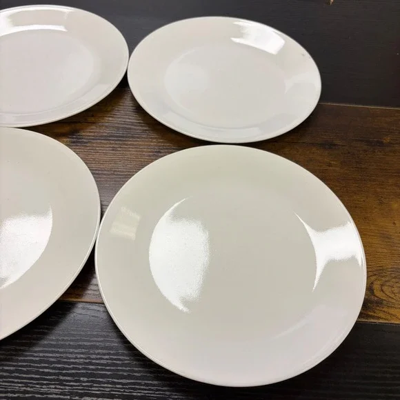 Corelle Vitrelle Solid White Bread and Butter Plates 4 Inch Set of 4 - Picture 4 of 5